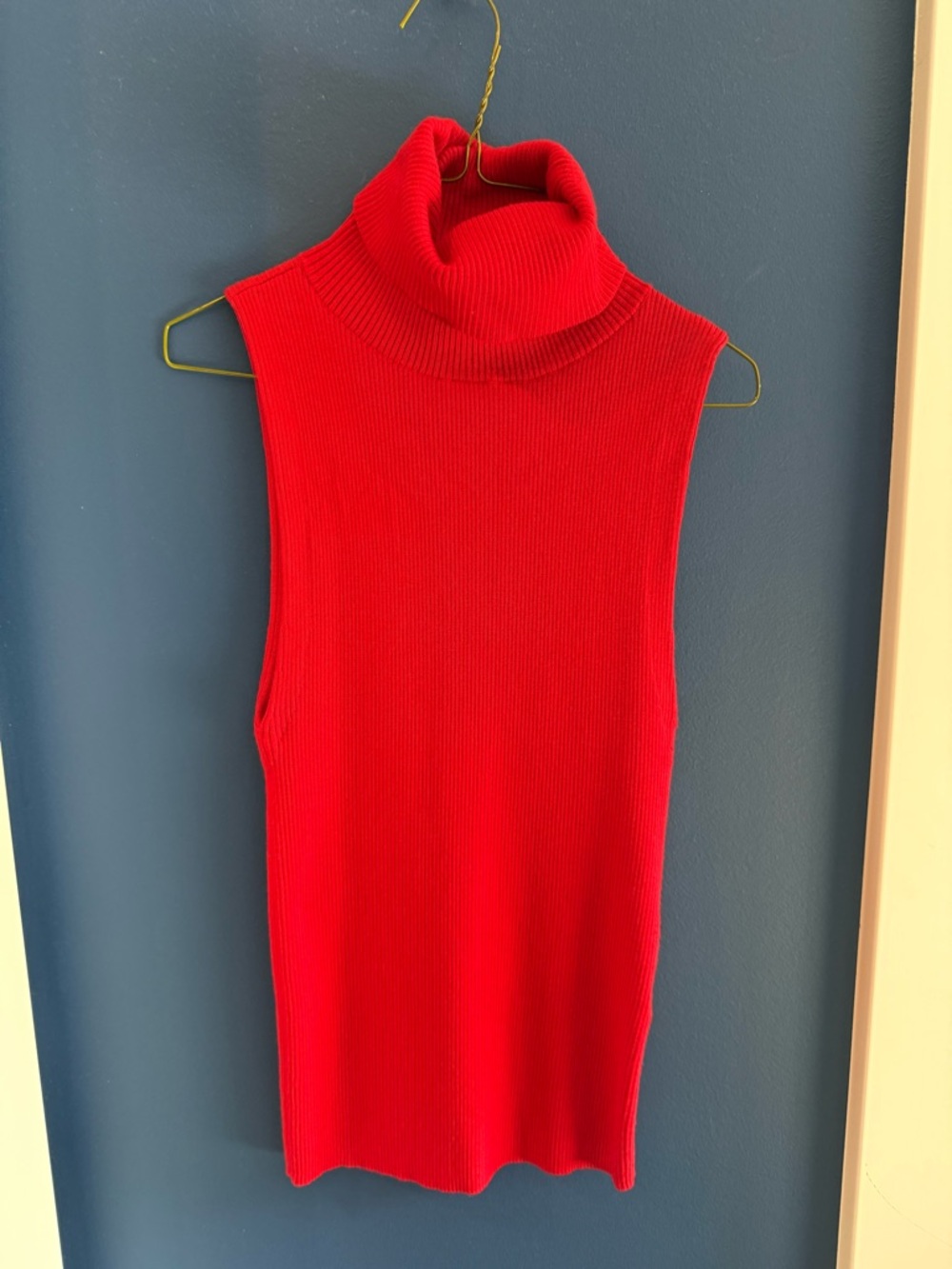 Alice + Olivia Red Turtleneck Sweater